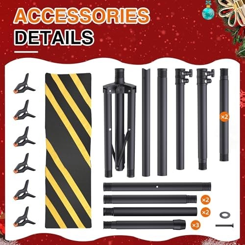 Adjustable Portable T-Shape Backdrop Stand Kit 8×5.3ft for Photography & Parties