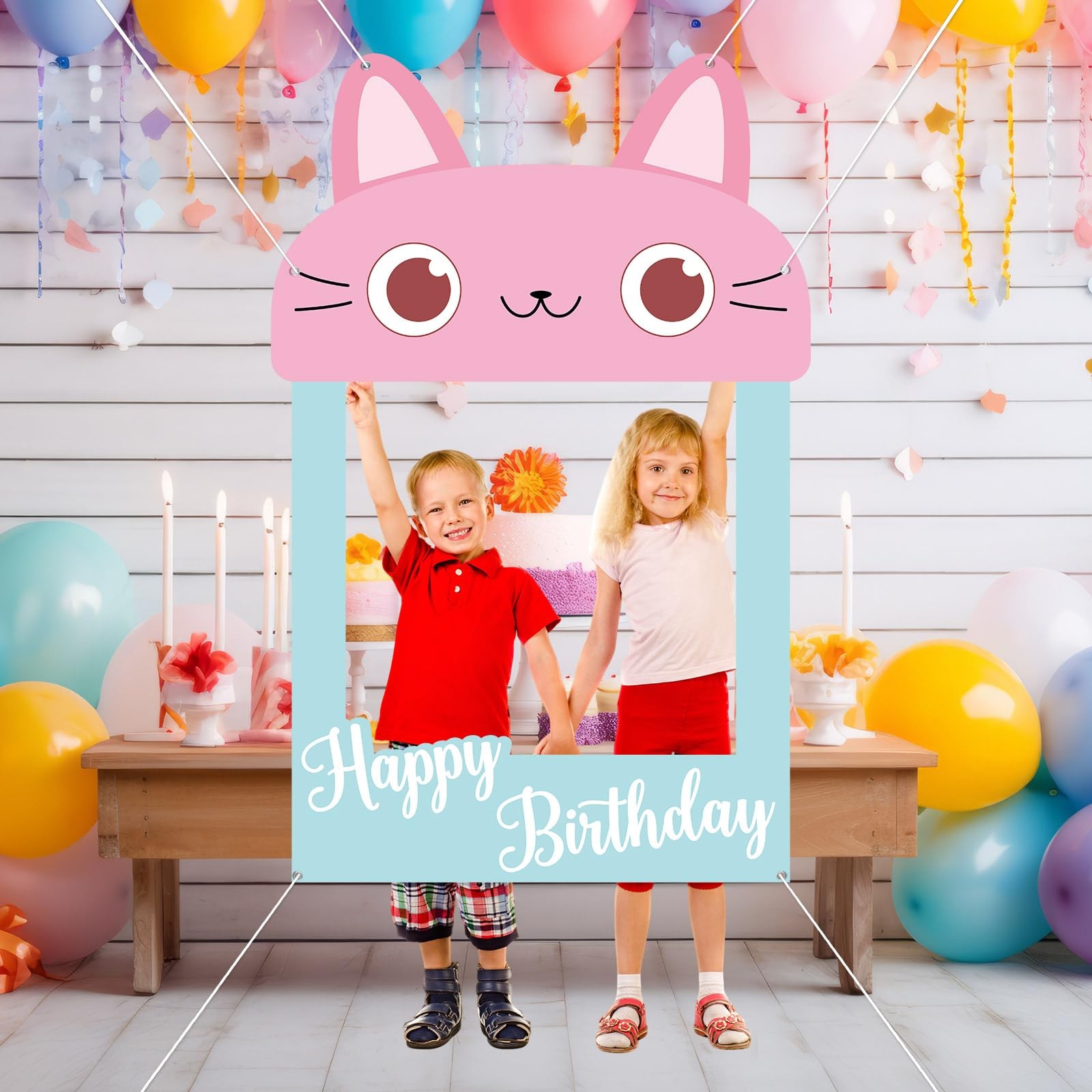 Cartoon Doll Theme Photo Prop Cute Cat House Photo Prop Selfie Frame Cartoon …