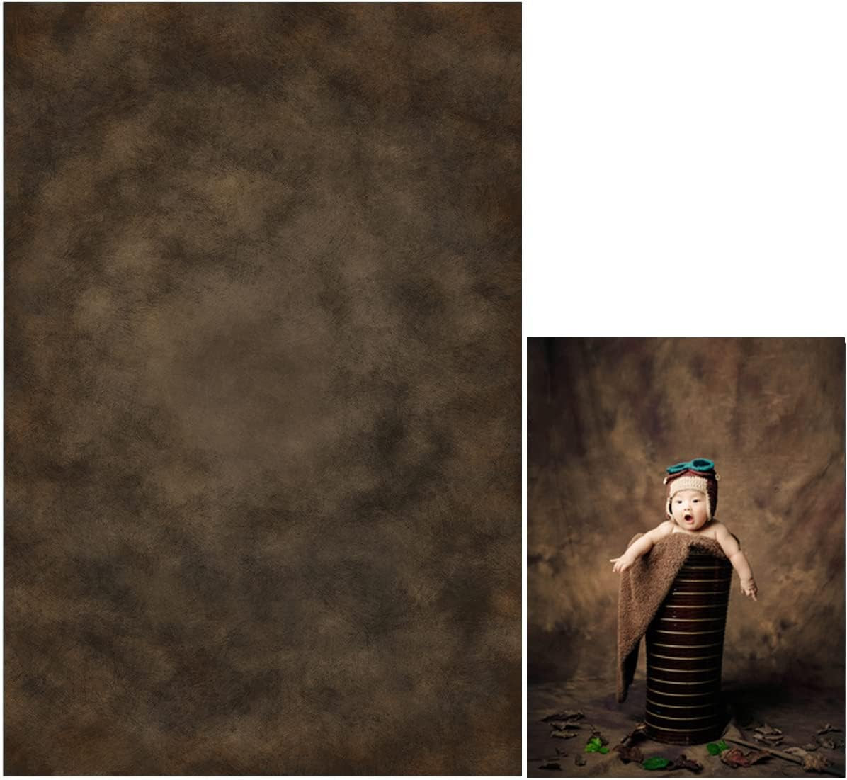 5x7ft Dark Brown Mottled Texture Photography Backdrop for Portrait Photo Studio