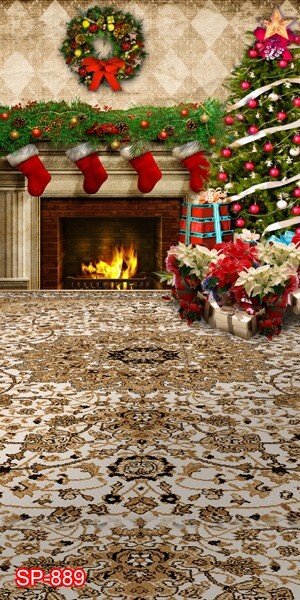 10’x20′ CP Christmas Season Scenic Microfiber Fabric background backdrop SP889