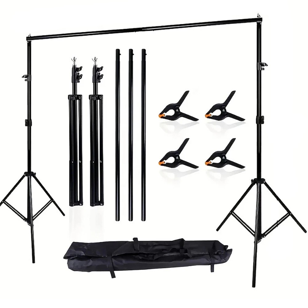 6.5x6FT Heavy Duty Backdrop Stand KIT Photography Studio Background Support+Case