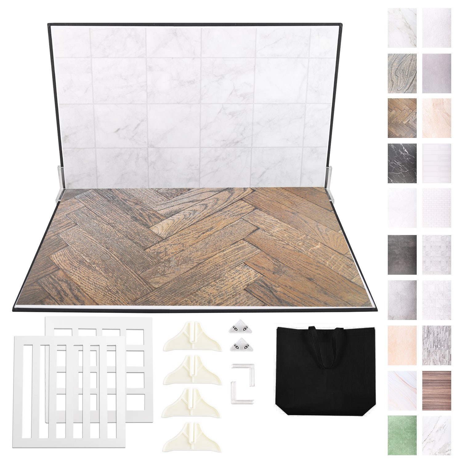 12-22pc Photography Background Paper Photo Prop Backdrop Board For Small Product