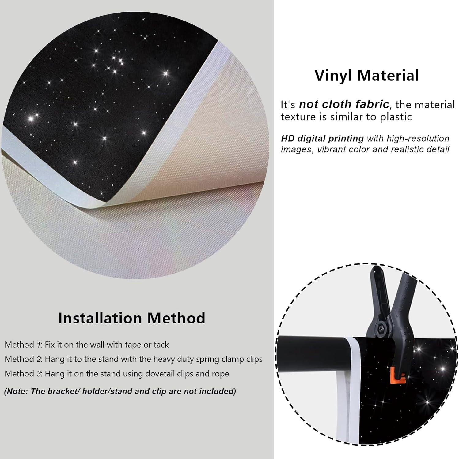 Night Sky Stars Backdrop 20X10Ft Universe Space Starry Galaxy Stars Photography