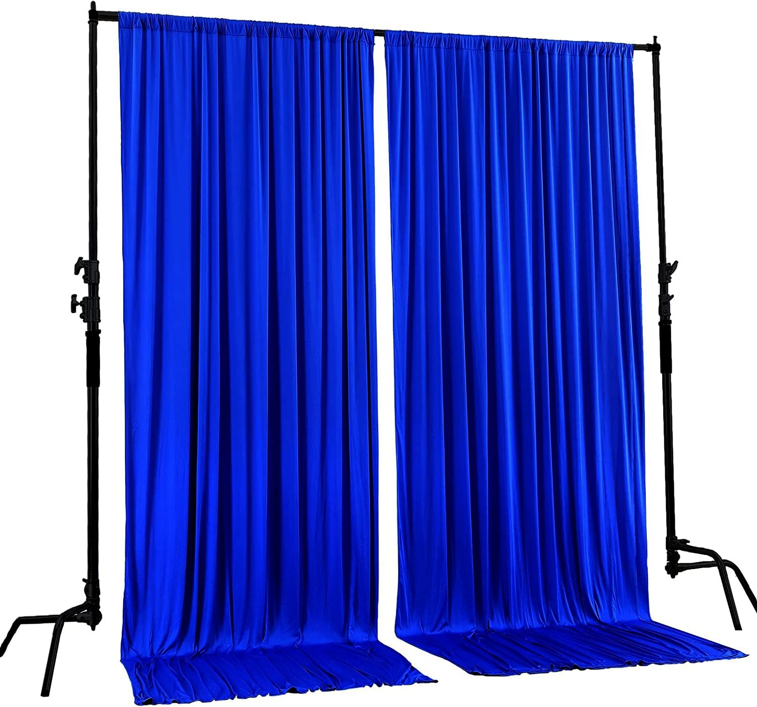 10 feet Wide x 12 feet Long Polyester Backdrop Drapes Curtains Panels with Ro…