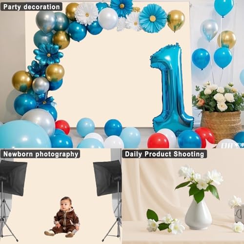 Photography Backdrop for Photoshoot, Fabric, 7×10 FT | Versatile 7X10 FT Cream