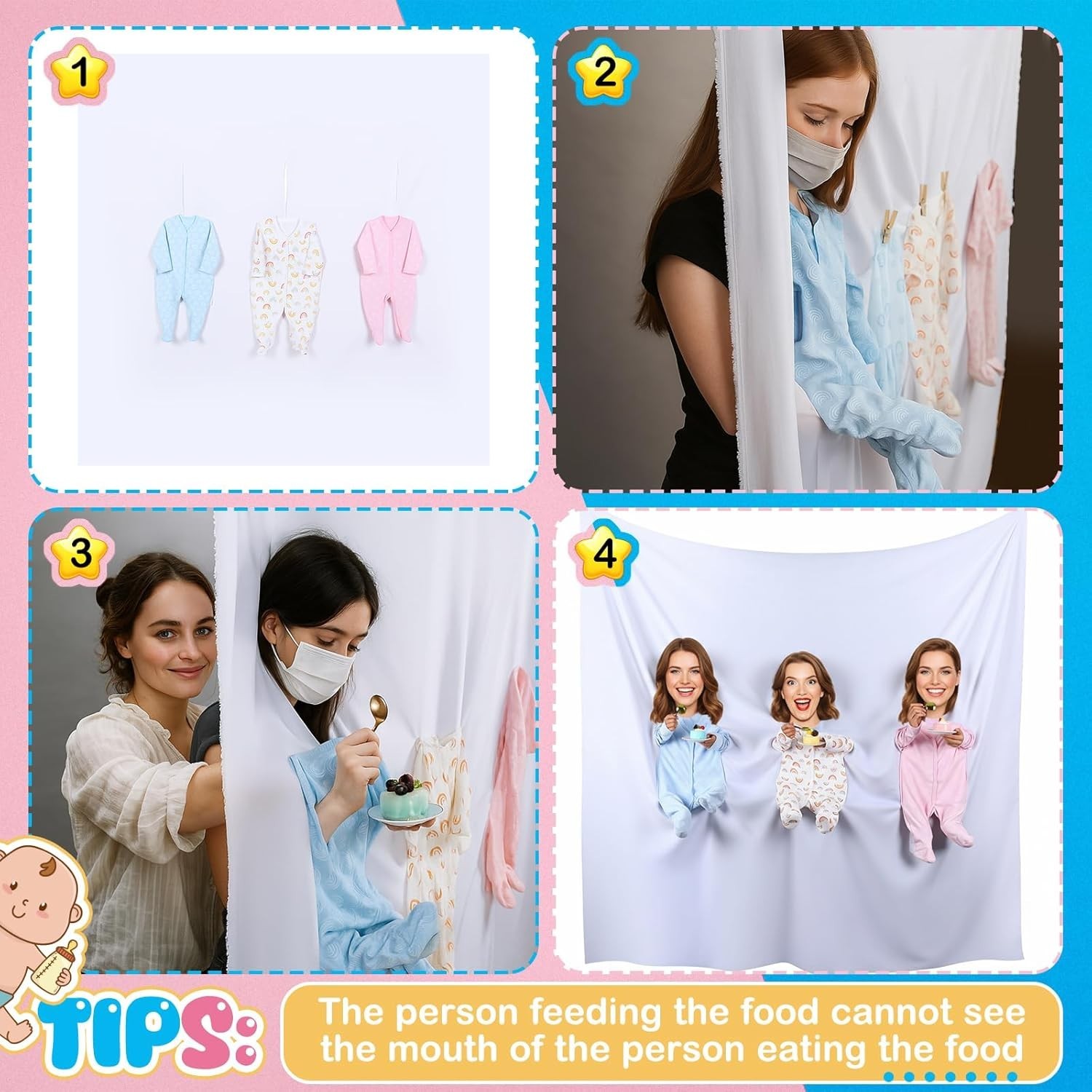 Baby Shower Game Feed Me Baby Funniest Game Ever for Gender Reveals Feed Blin…