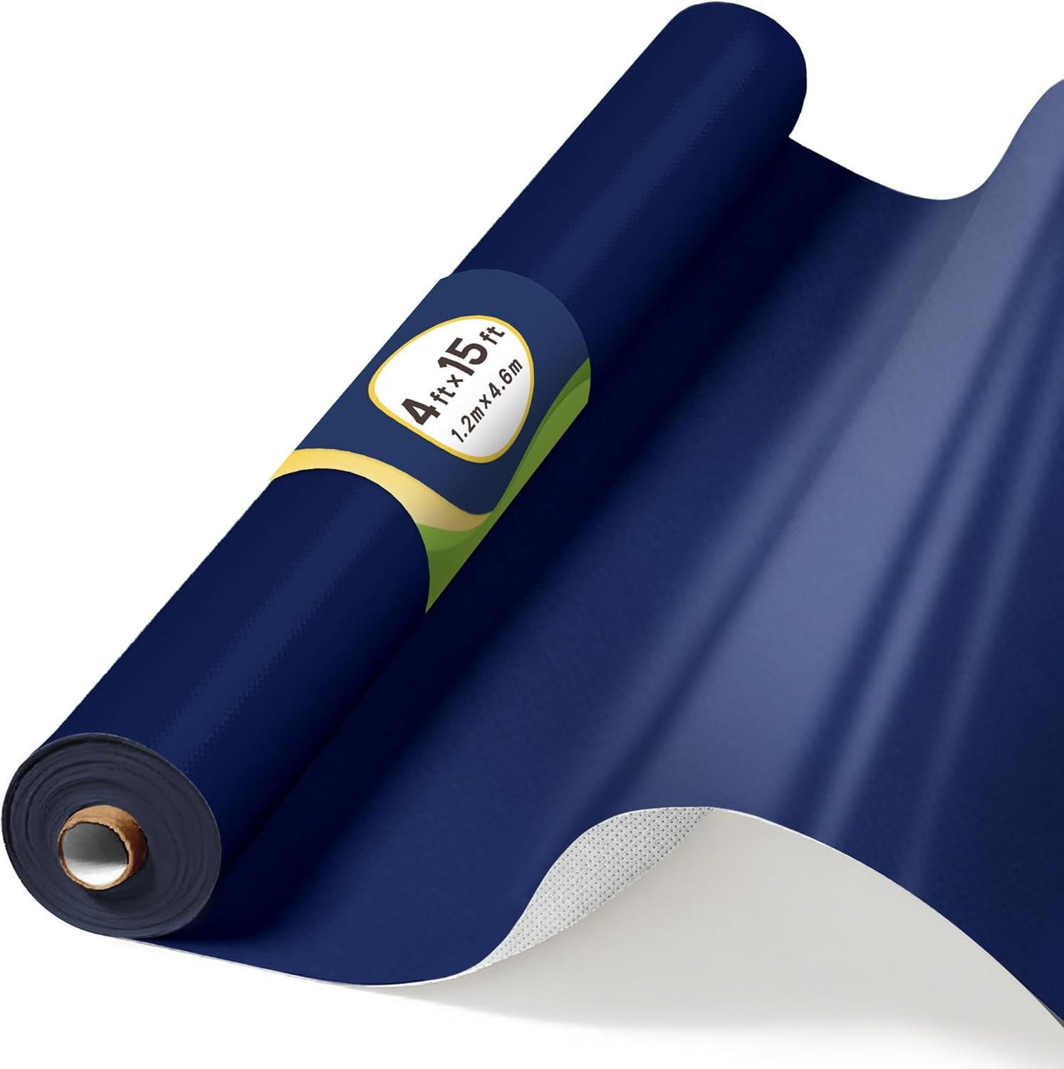 4Ft X 15Ft Deep Blue Bulletin Board Fabric Roll, Non-Woven Bulletin Board Paper,