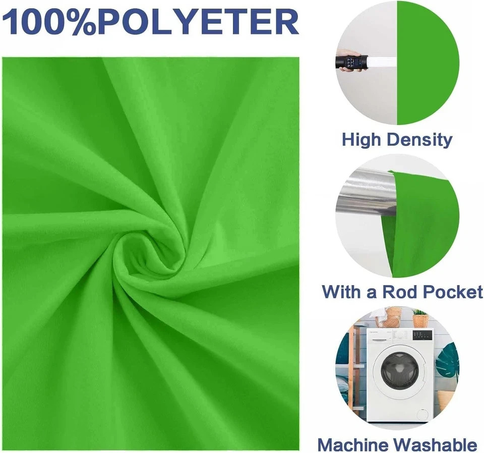 5x7ft Green Screen Backdrop Muslin Chromakey Photo/Video Studio