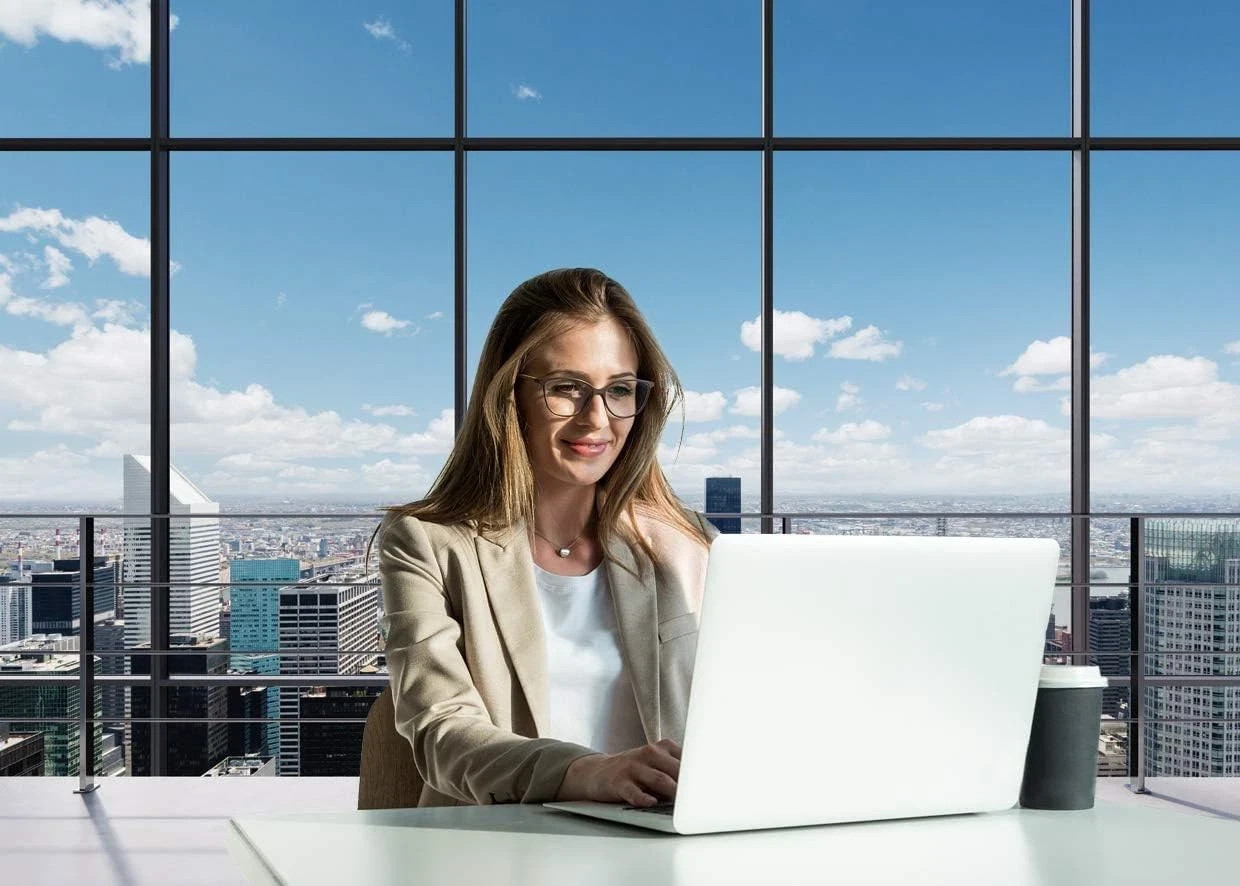 7X5Ft Office Room Backdrop City Vinyl Backdrops Business Street View Skys