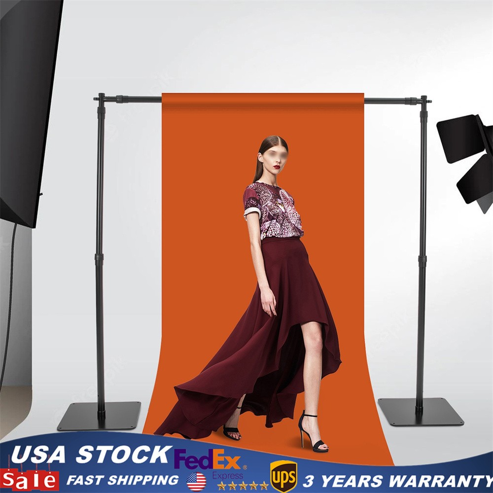 Backdrop Stand 10x8ft Heavy Duty Adjustable Photography Banner Background Suppor