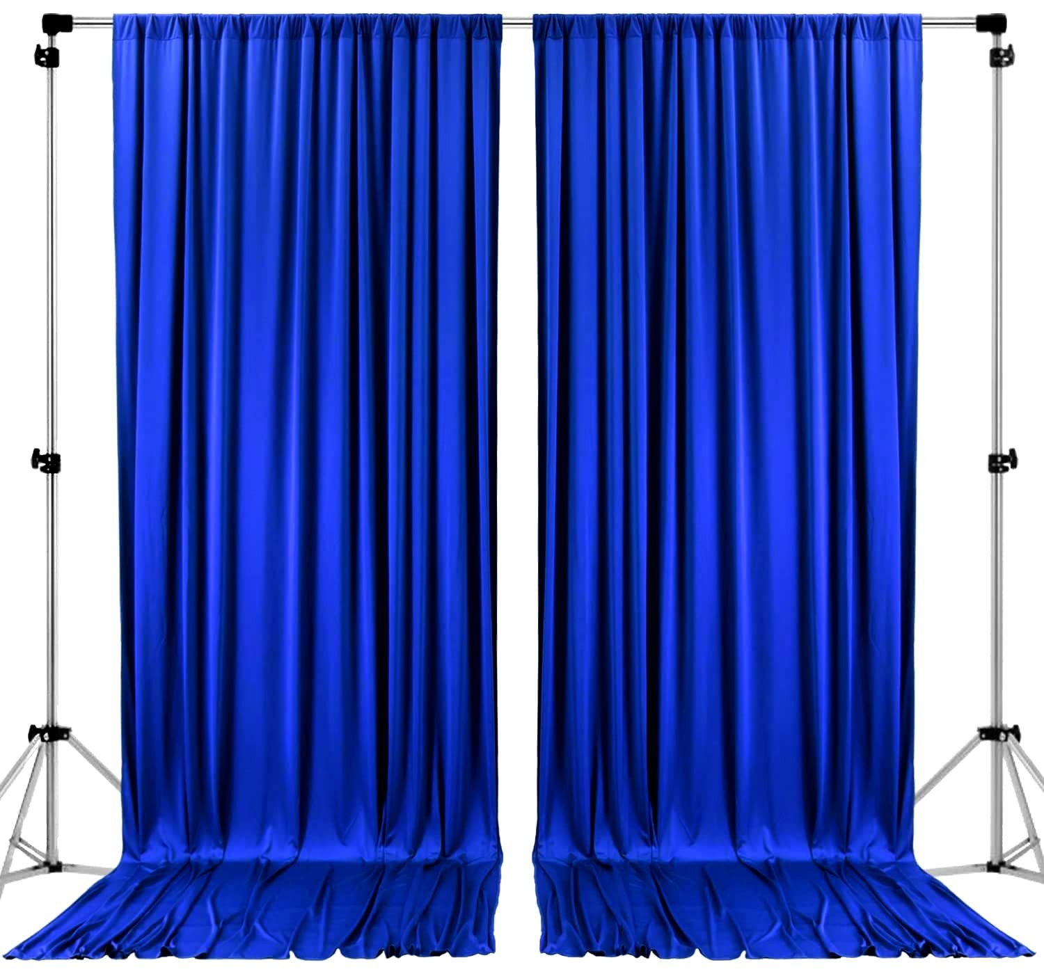 10 feet Wide x 12 feet Long Polyester Backdrop Drapes Curtains Panels with Ro…