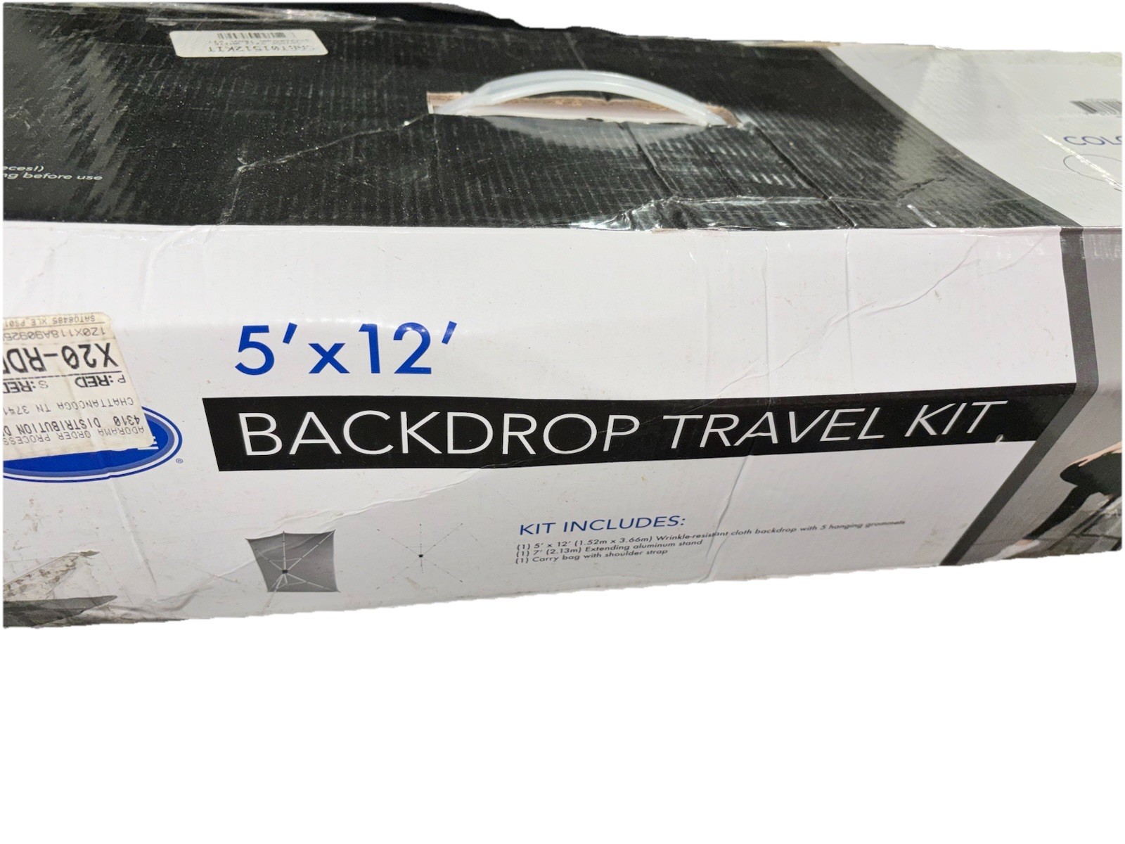 Savage Universal 5′ x 12′ Travel Photo Video shoot Backdrop Kit Grey