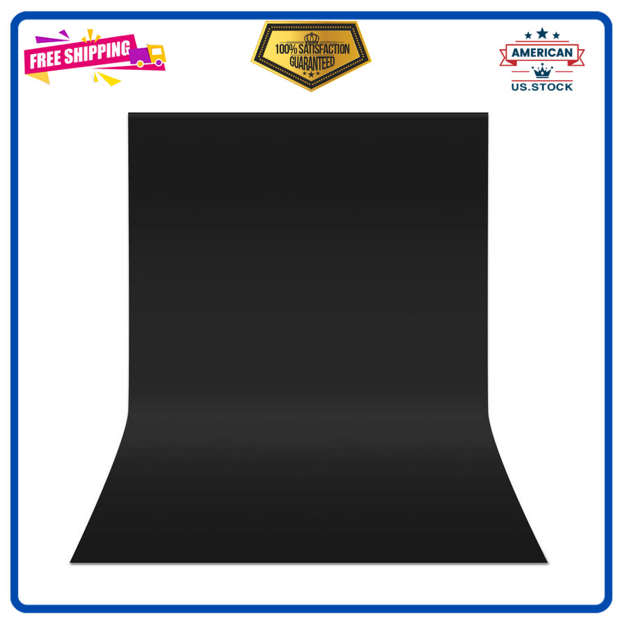 Black Backdrop 10x20ft Photo Backdrop Curtain for Photography Studio Use Events