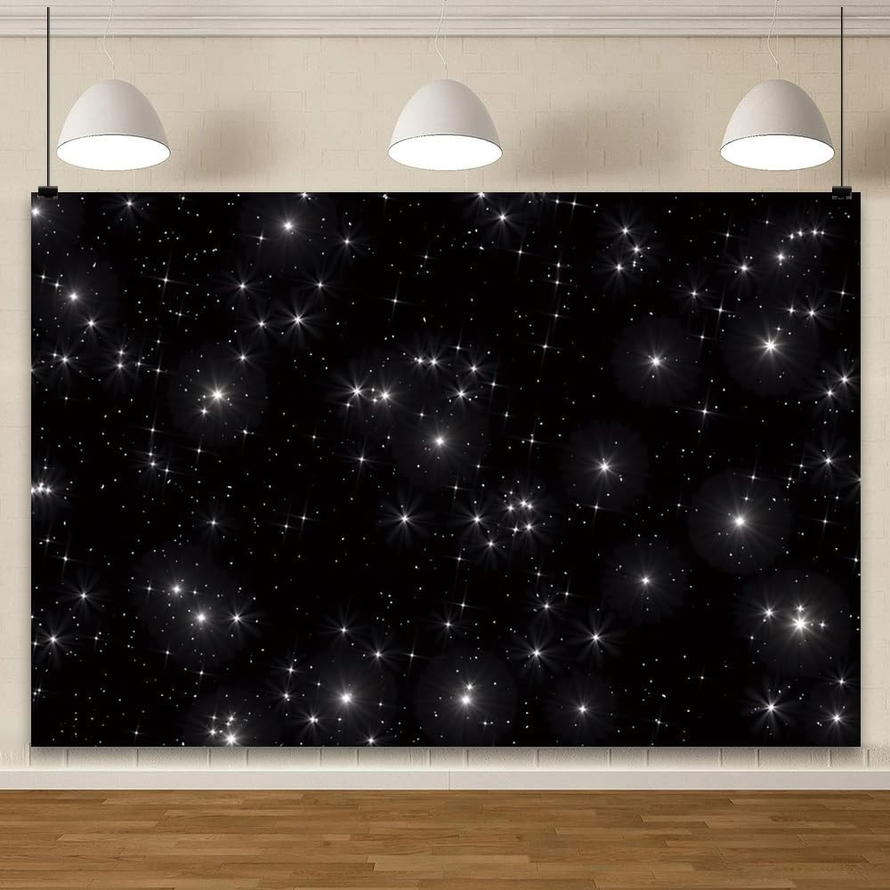 Night Sky Stars Backdrop 20X10Ft Universe Space Starry Galaxy Stars Photography