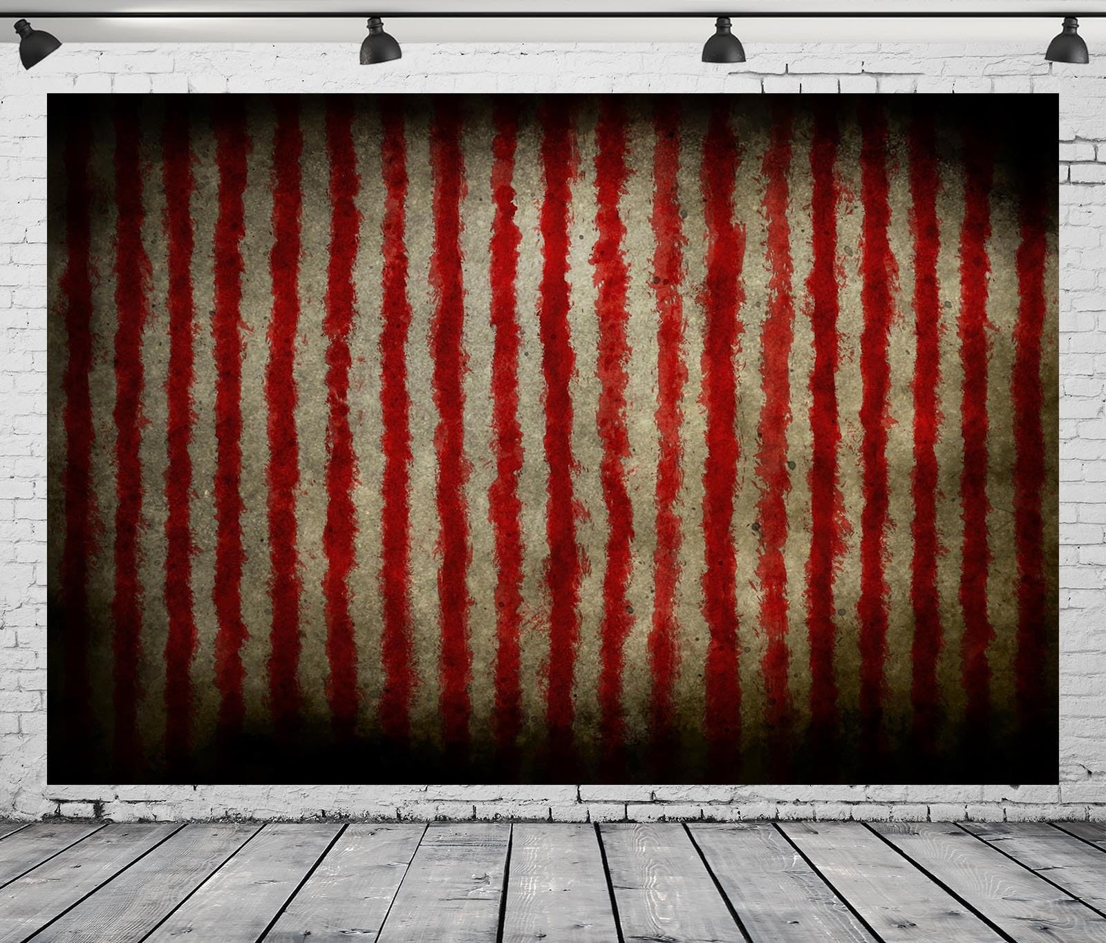 BELECO 8x6ft Fabric Evil Halloween Circus Backdrop for 8x6FT, A12077