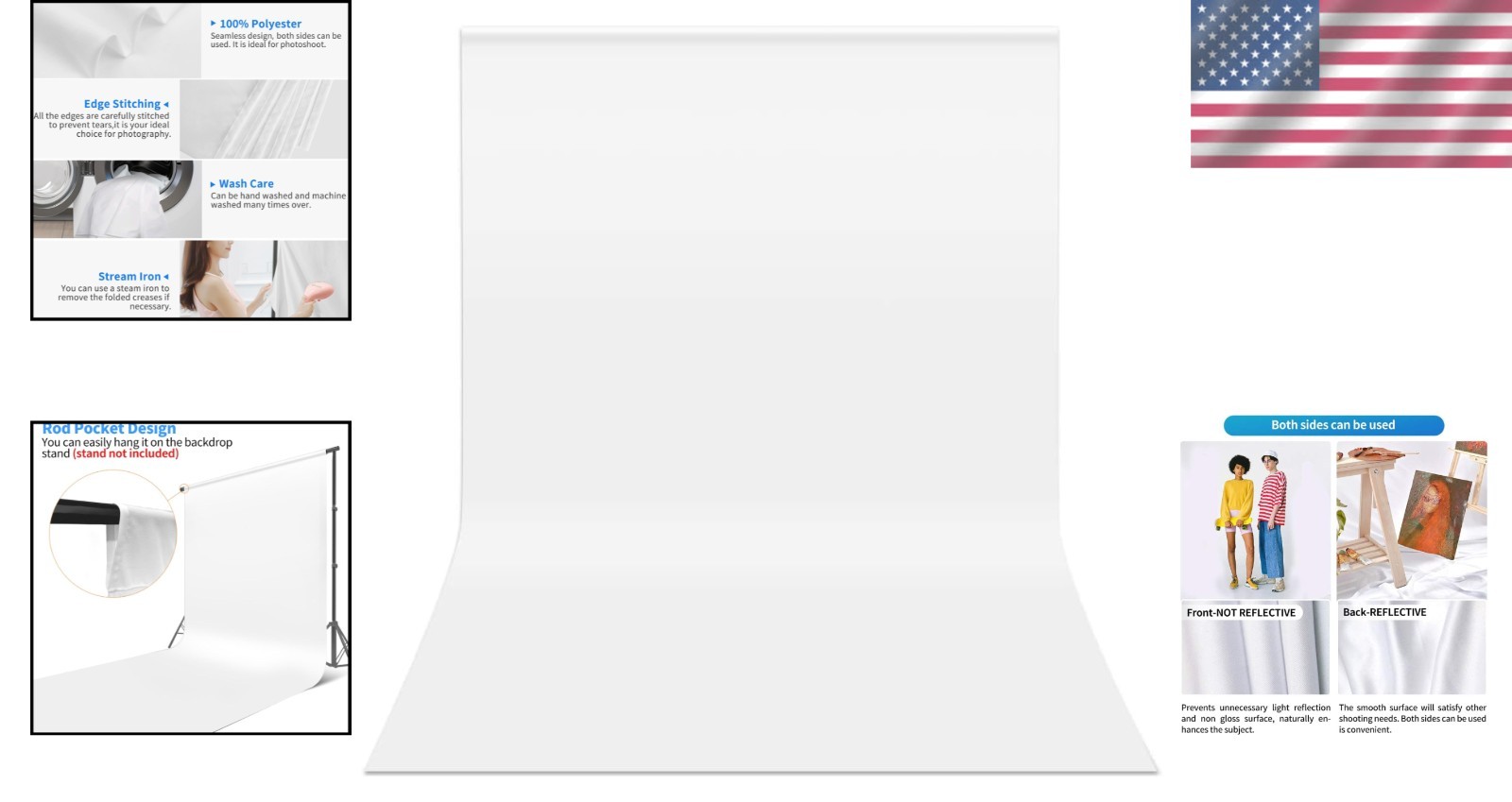 High-Quality 10x12ft White Photo Background for Professional Photography