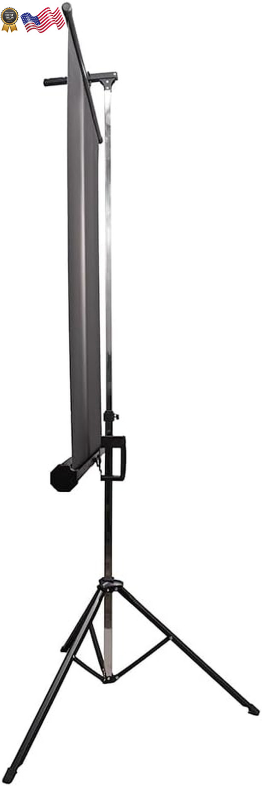 Retractable White Photo ID Backdrop for Passport Photos (Free Standing)