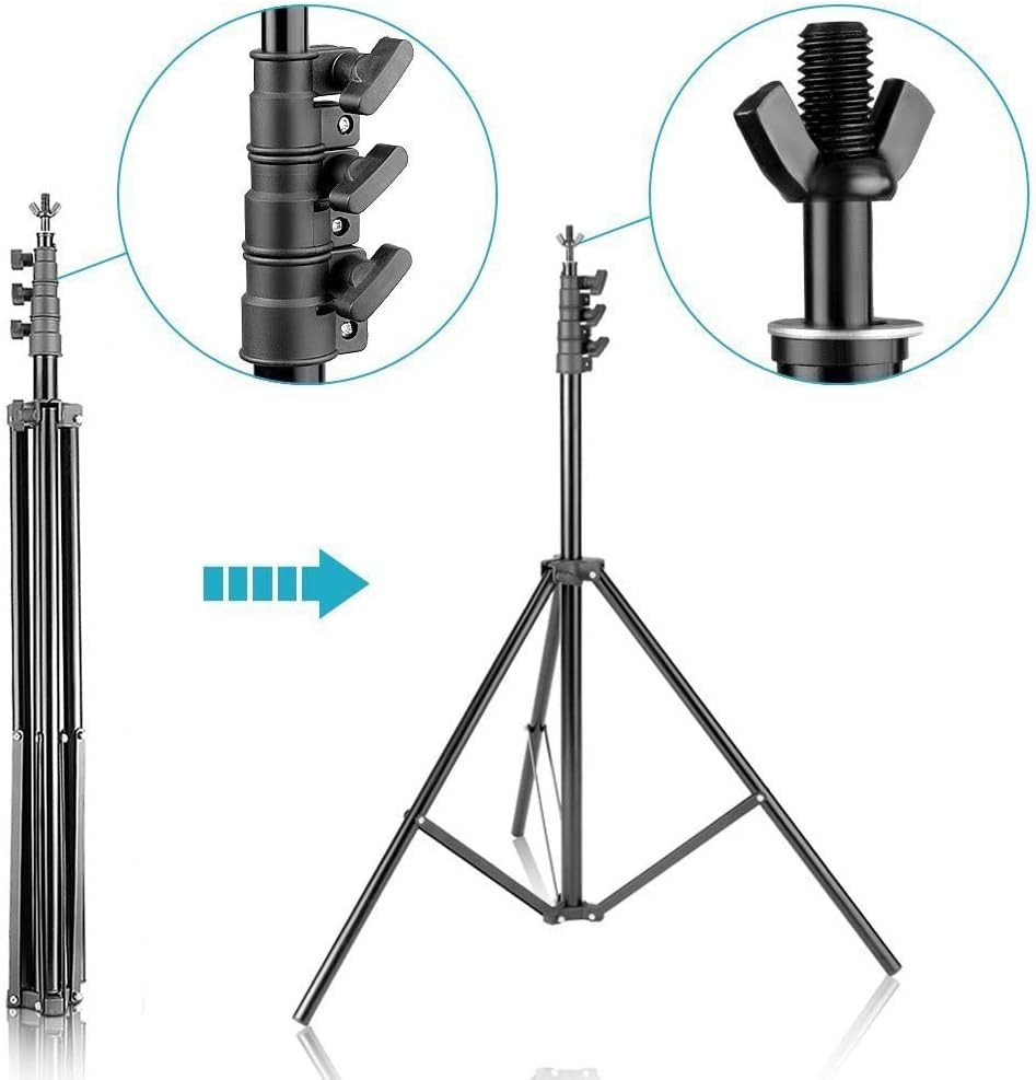 10ft x 8.5ft Adjustable Photography Backdrop Support System Photo Video Studi…