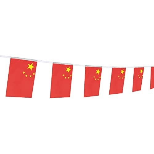 China Chinese String Banner Flag,16 ft 20 Mini Flags String, 5.5 x 8.2 Inch S…