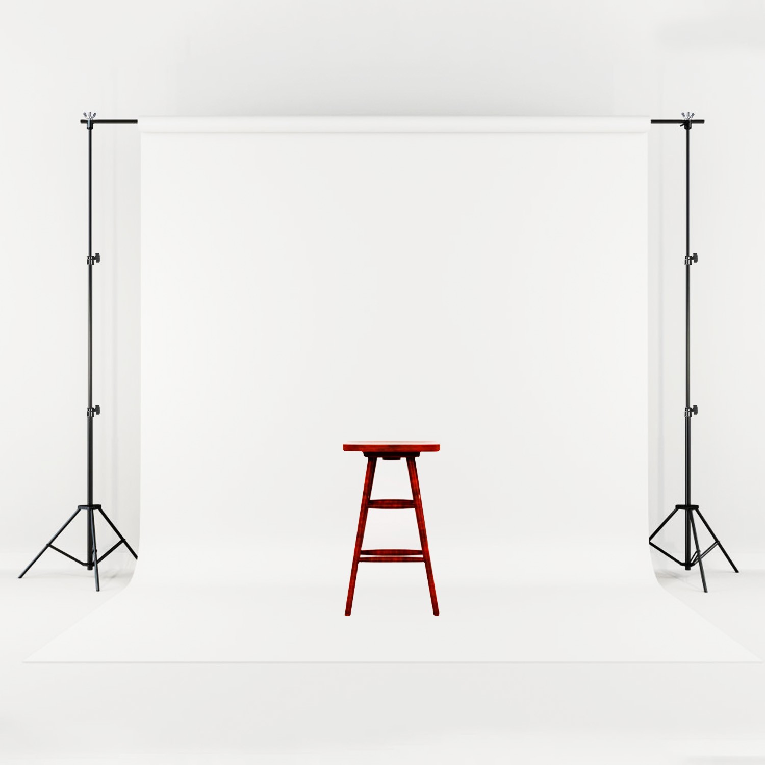 Adjustable Heavy Duty Photography Backdrop Support Stand Set w/ Carrying Bag