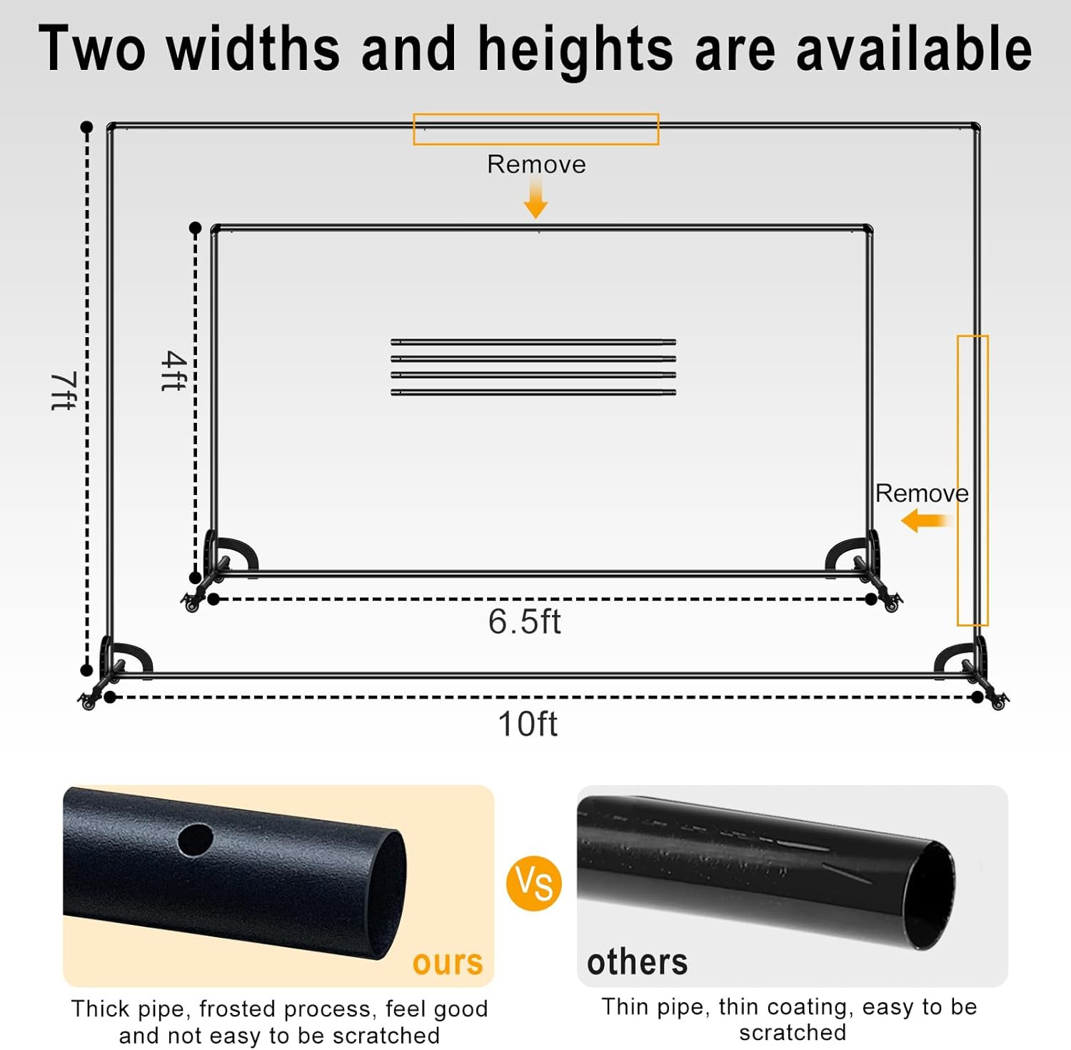 7X10Ft Green Screen Backdrop with Stand,Movable Backdrop Stand with Wheels Green