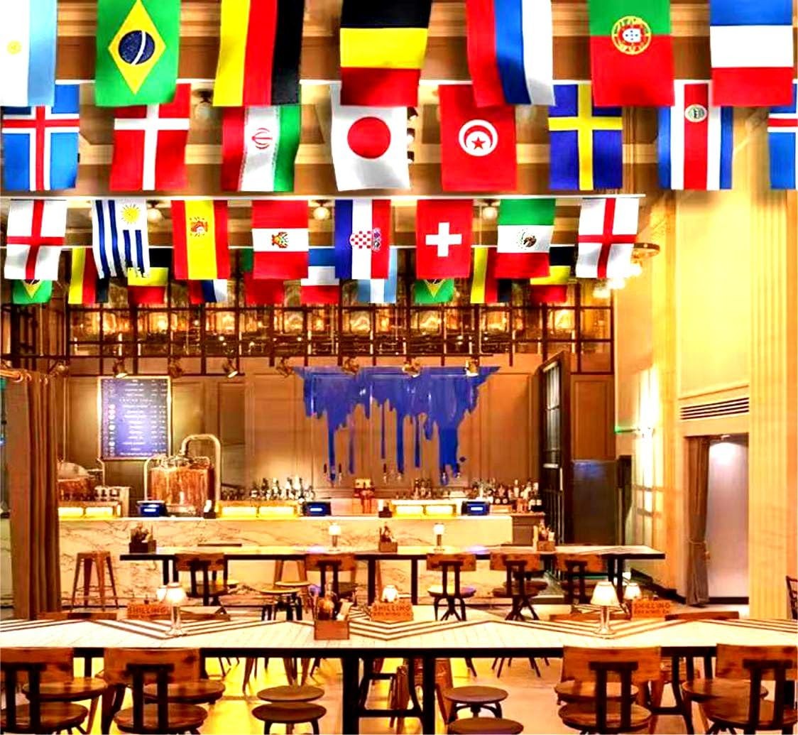 226 Countries International World String Flags Banner Set – 235ft Small Mini …