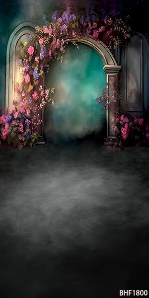 10’x20′ CP Arch Flowers Scenic Microfiber Fabric background backdrop BHF1800