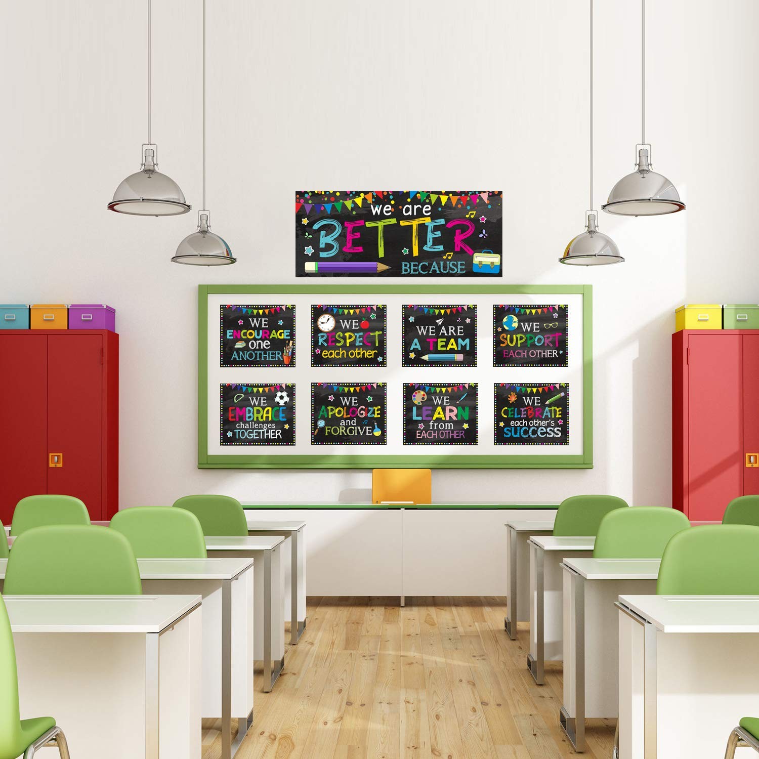Classroom Decoration Motivational Bulletin Board Poster Back to School Banner…