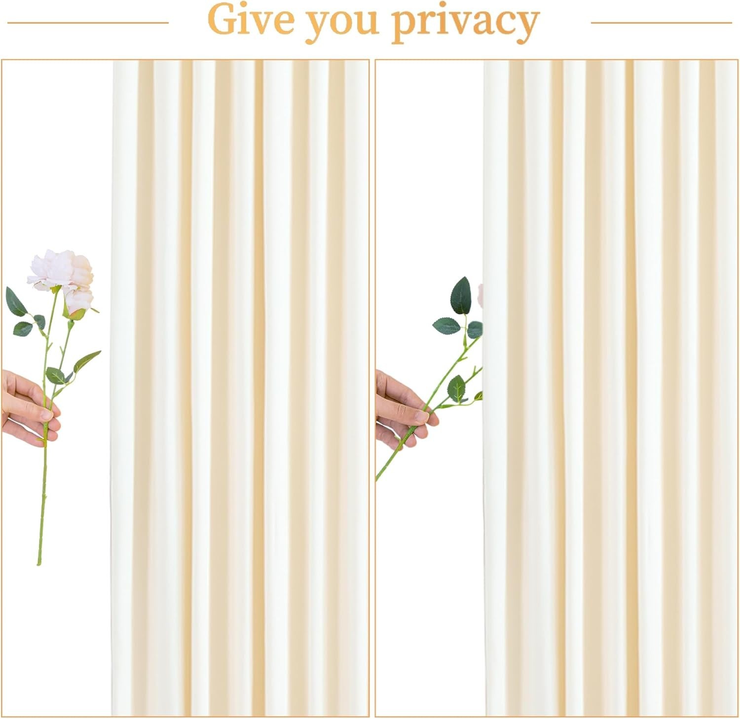 10 Panels Champagne Backdrop Curtain for Parties Wedding Baby Shower Photos