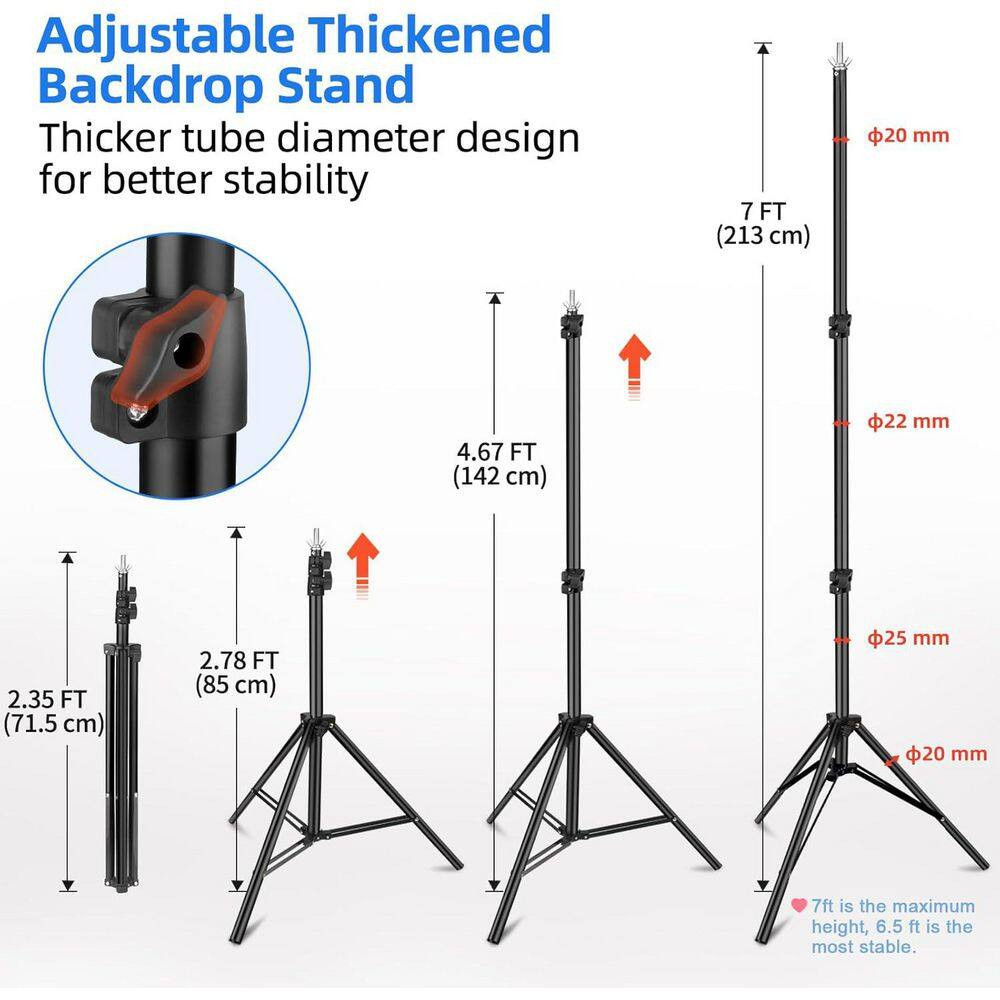 84 In. X 120 In. Aluminum Adjustable Backdrop Frame Wedding Party Display Arbor