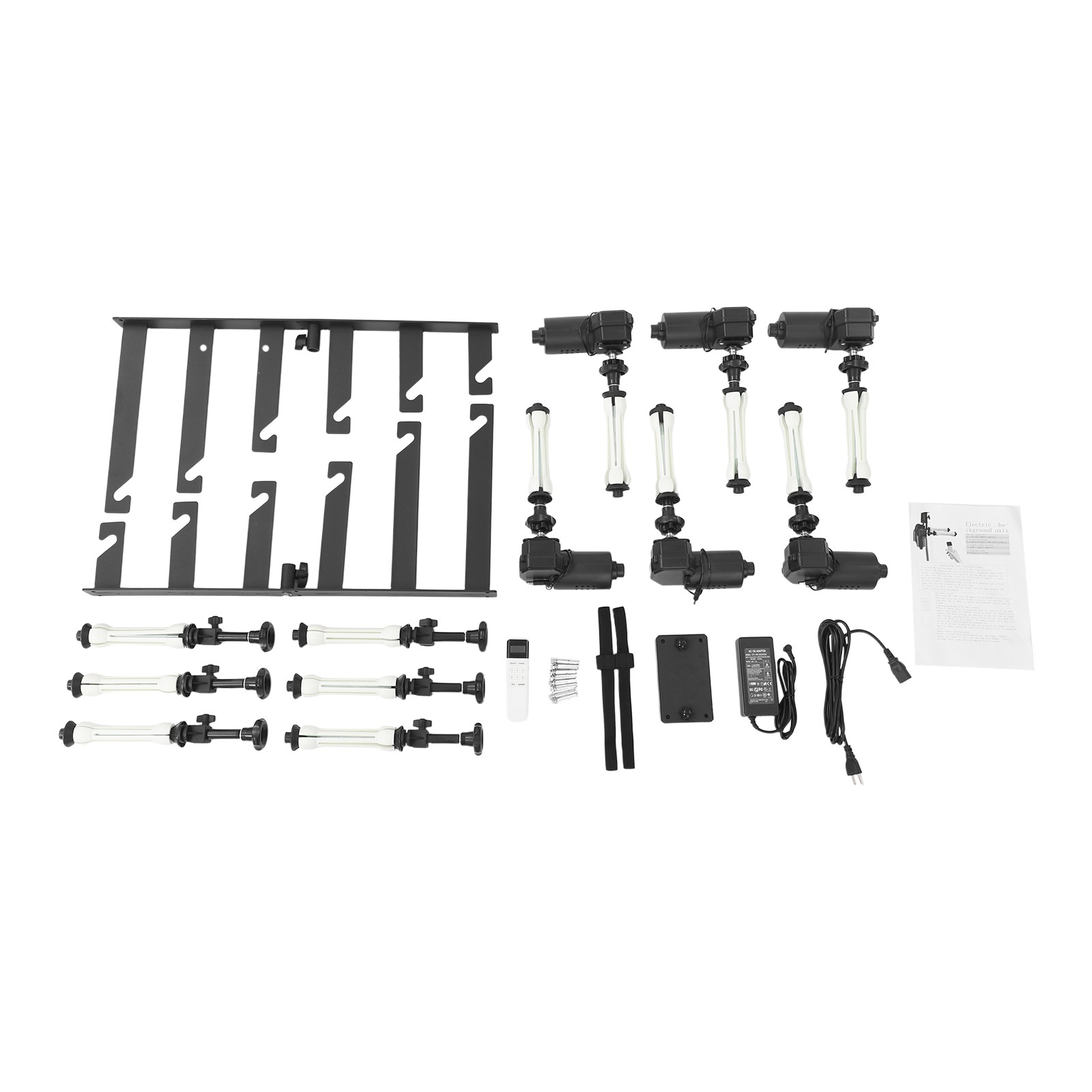 Motorized 6-Roller Backdrop Support System Wall Mount Photo Video w/ Remote NEW