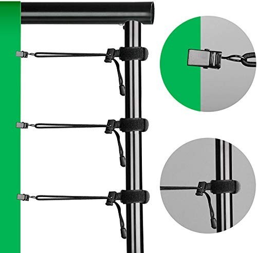 10x12ft Cotton Green Screen Backdrop Kit with Stand, Clamps & Carry Bag – Photog