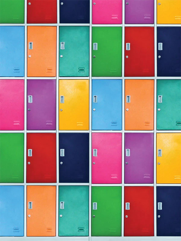 Denny Manufacturing Fun Lockers Printed Photography Backdrop