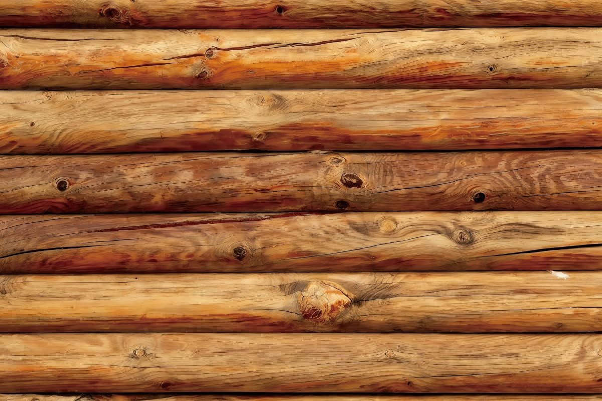 7x5ft Wooden Backdrop Brown Rustic Wood Photography Cabin Log Texture Party