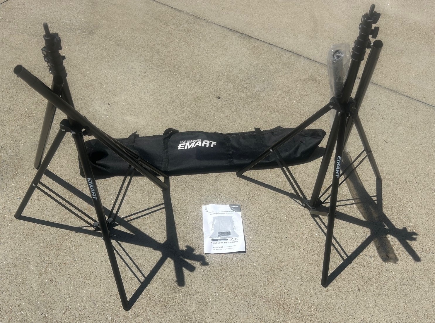 EMART PHOTOGRAPHY 8.5 X 10 FT BACKDROP SUPPORT SYSTEM KIT