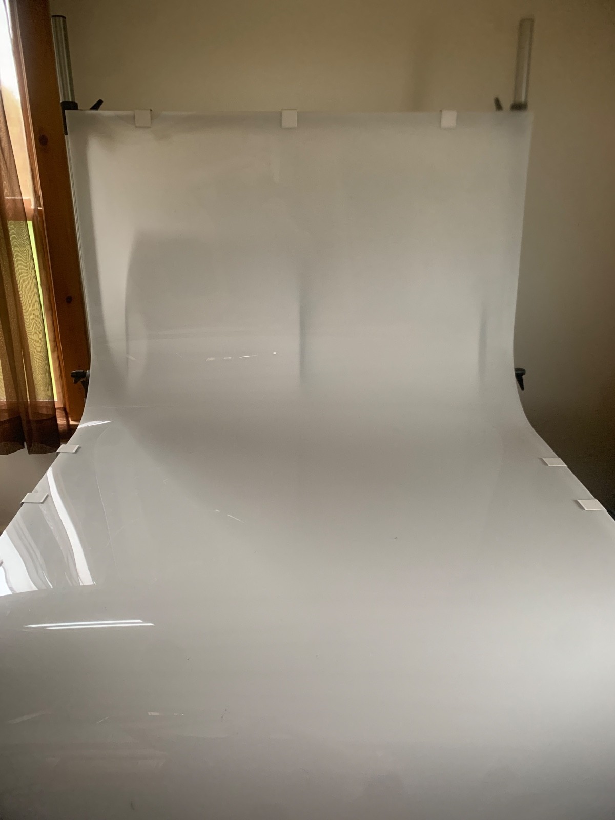 Large MANFROTTO PROFESSIONAL PHOTOGRAPHY TABLE Curved Perspex Plexi 220 Series