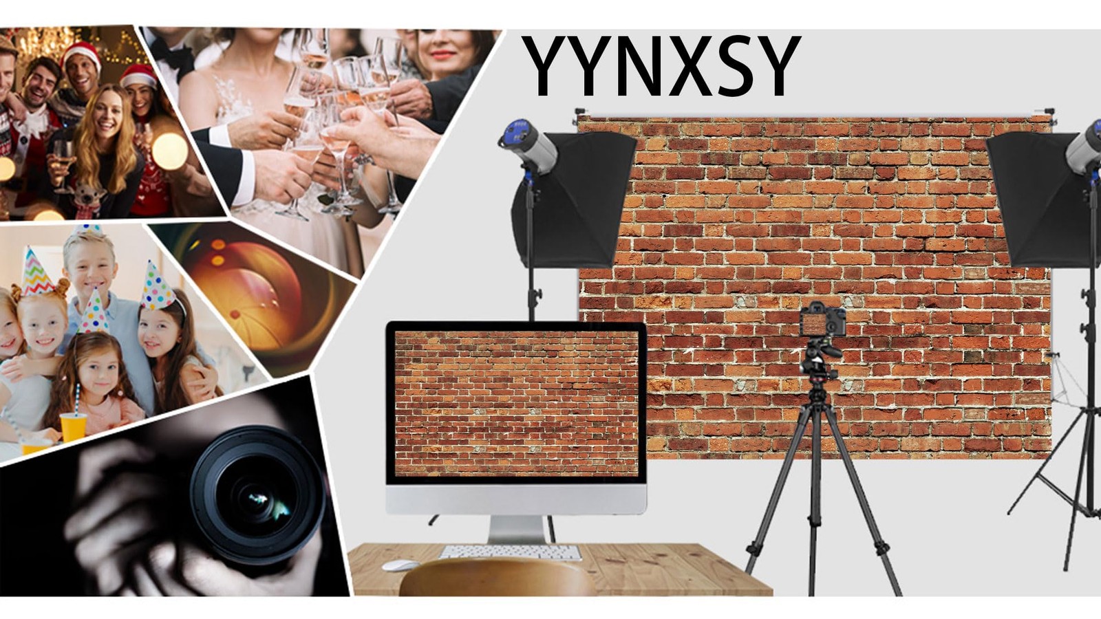 YYNXSY Red Brick Wall Backdrop Photography Baby 7X5FT,