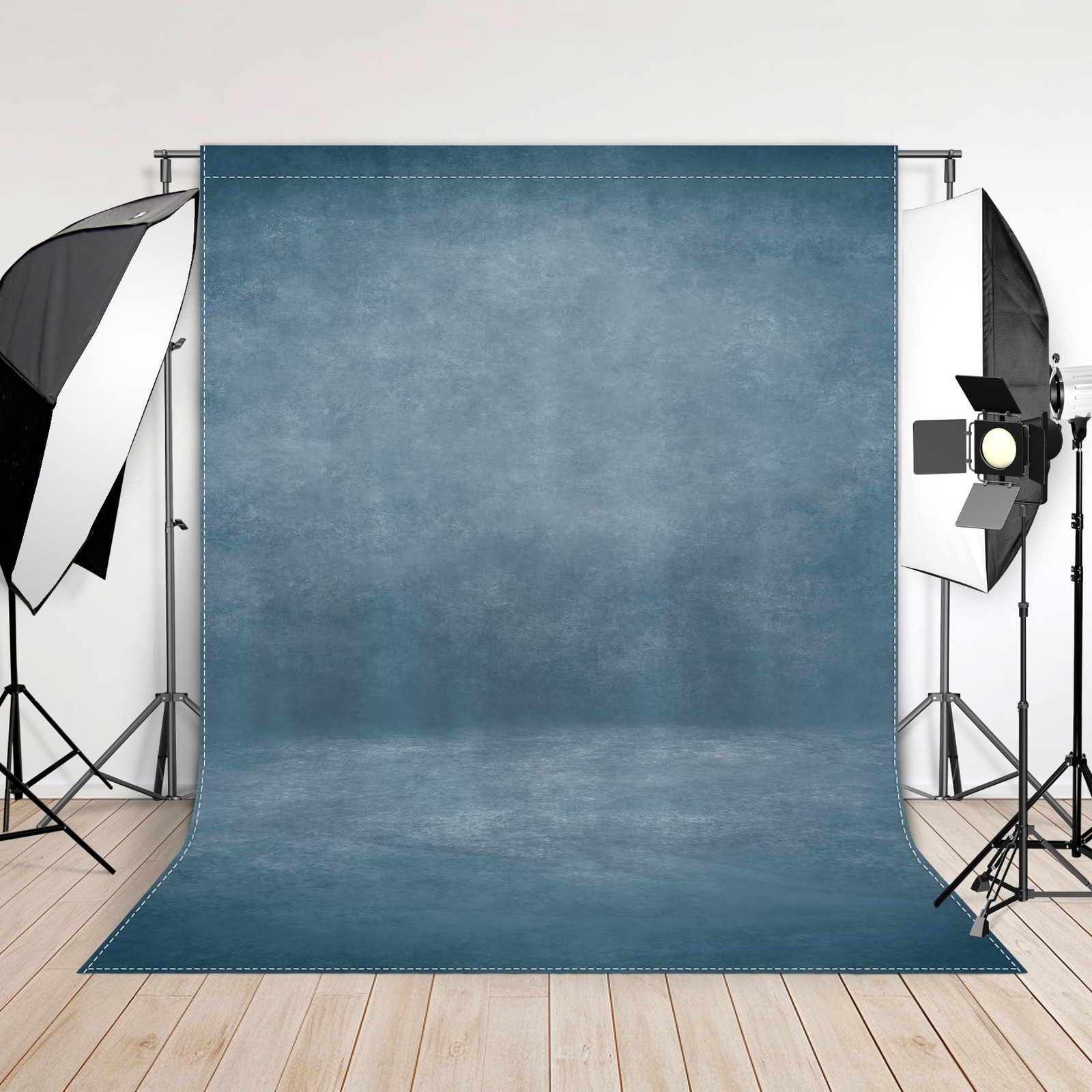 8x10ft Fabric Blue Abstract Portrait Thick Photography Backdrop (No Stand No …