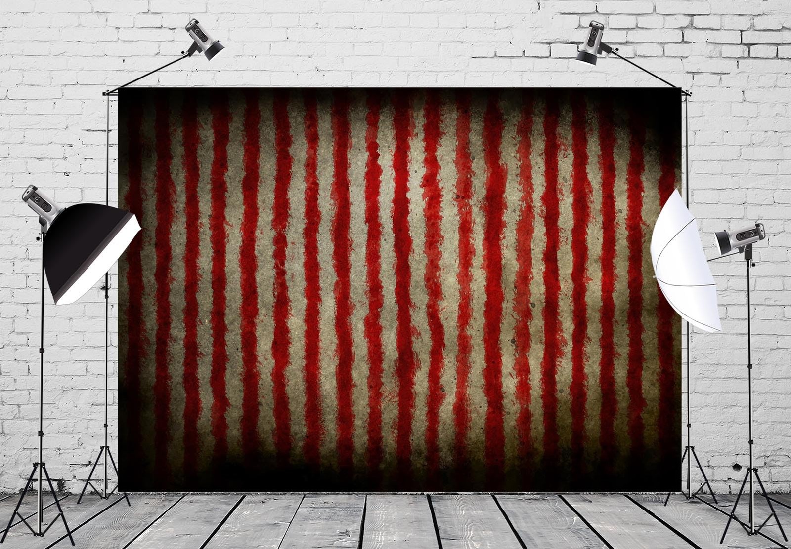BELECO 8x6ft Fabric Evil Halloween Circus Backdrop for 8x6FT, A12077