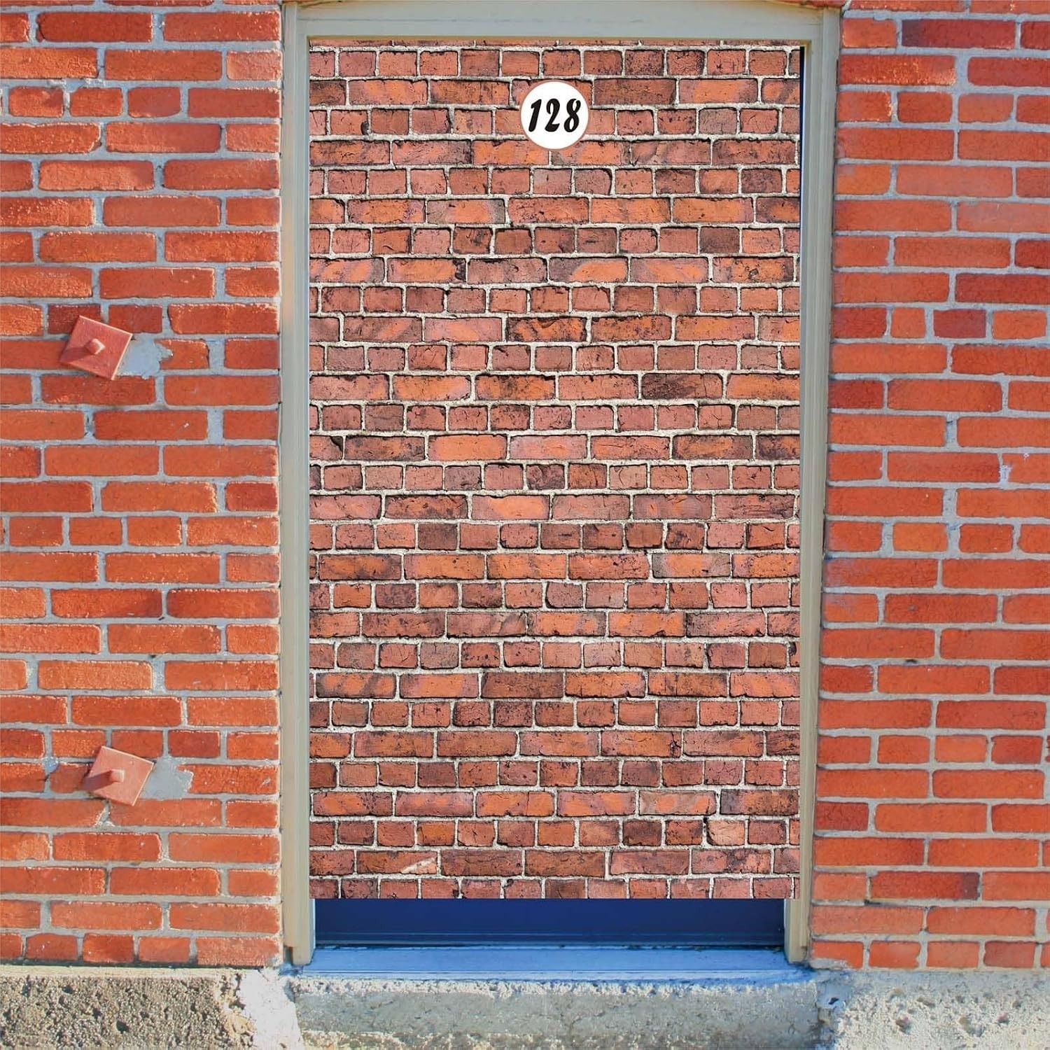 78.7″ x 49.2″ Old Red Brick Wall Curtain – Perfect for Halloween and Birthdays
