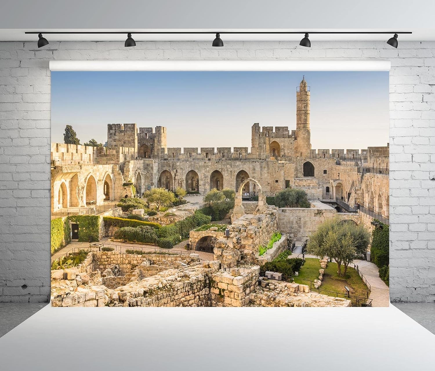 BELECO 7x5ft Fabric The Old City Jerusalem Backdrop Israel 7x5FT, A12907