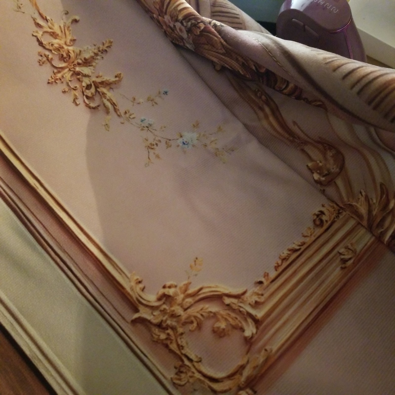 Kate Backdrop Pink Rococo Versailles H39 in x W59in Photography Photoshoot