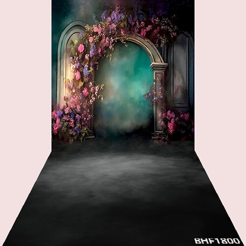 10’x20′ CP Arch Flowers Scenic Microfiber Fabric background backdrop BHF1800