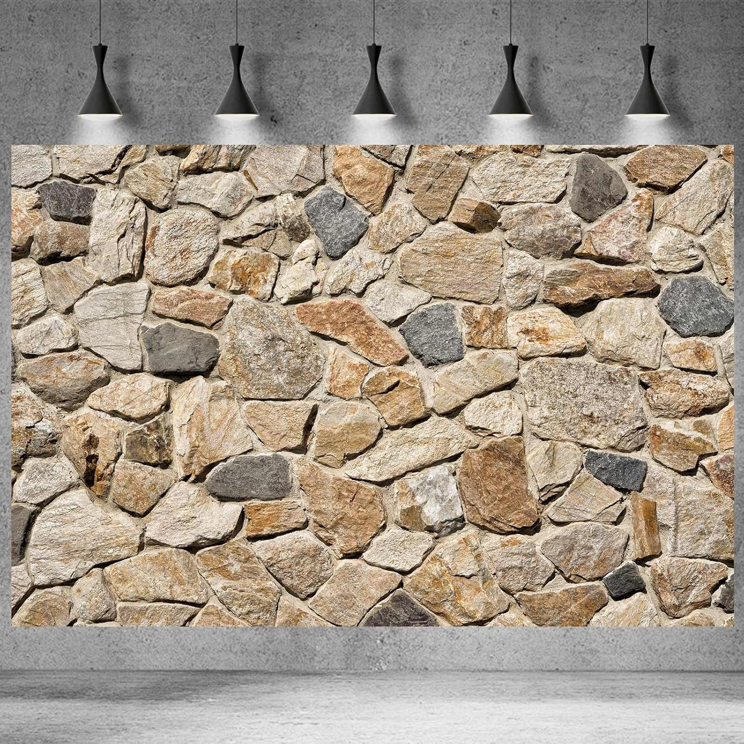 Stone Wall Background Natural Rock Wall Photography Backdrop Outdoor Stone Wall