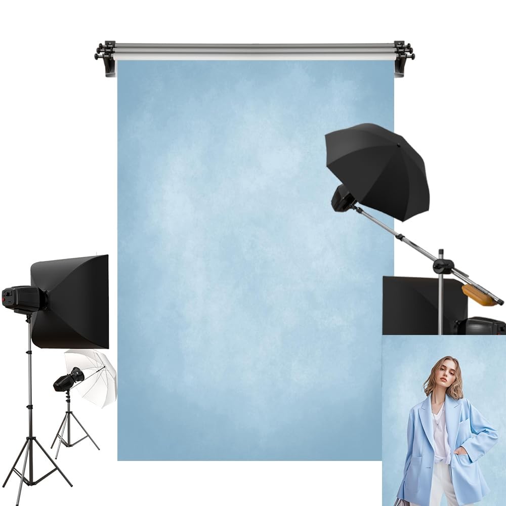 Kate 10x10ft/3x3m Light Blue Backdrop Texture Photography 10x10ft,