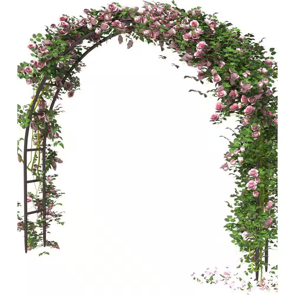 PALEO 92.4 In. X 84 In. Metal Arch Backdrop Stand, Wedding Metal Arch Frame for