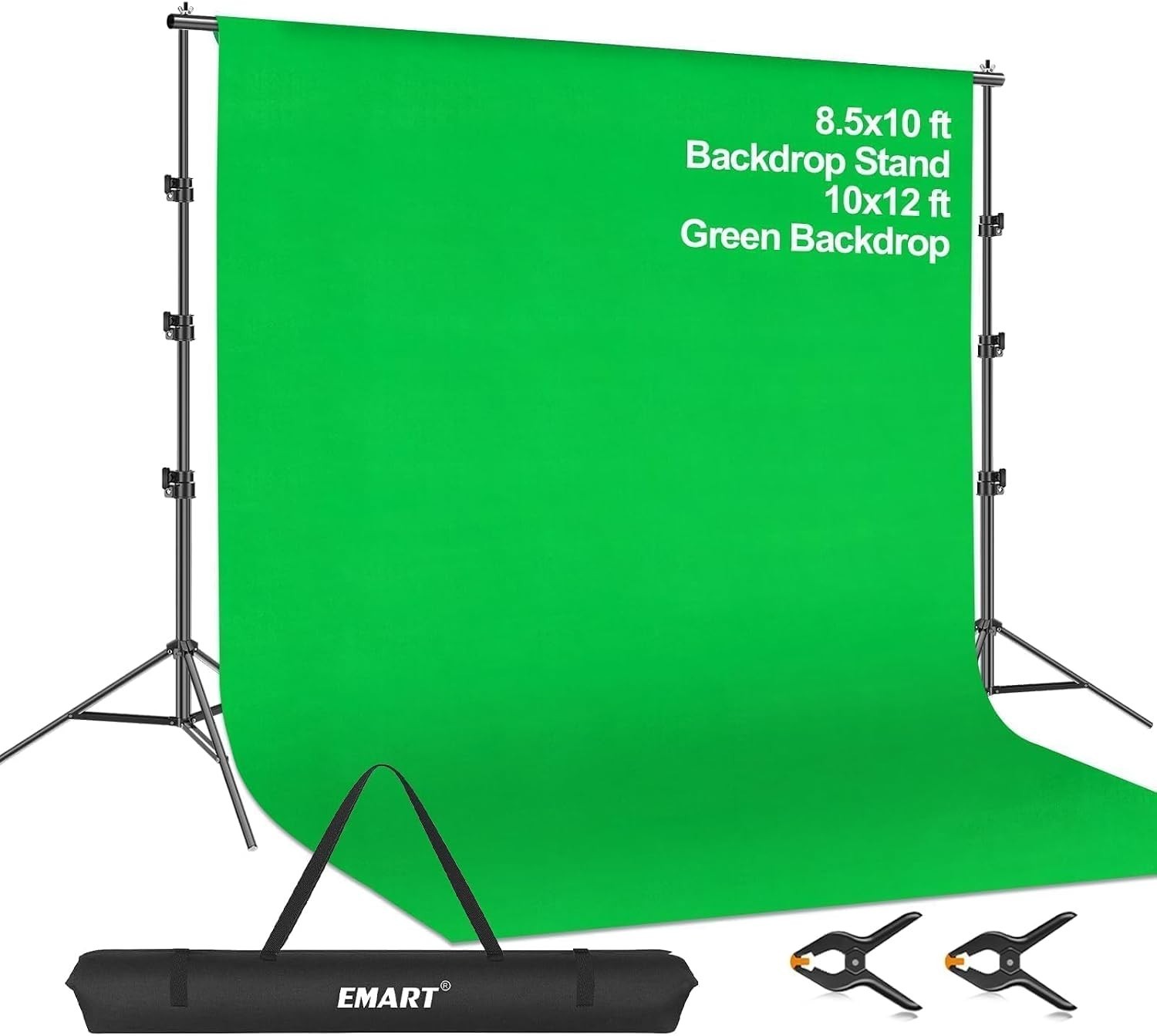 8.5x10ft Green Screen with Sturdy Tripod for Video Production and Live Streaming
