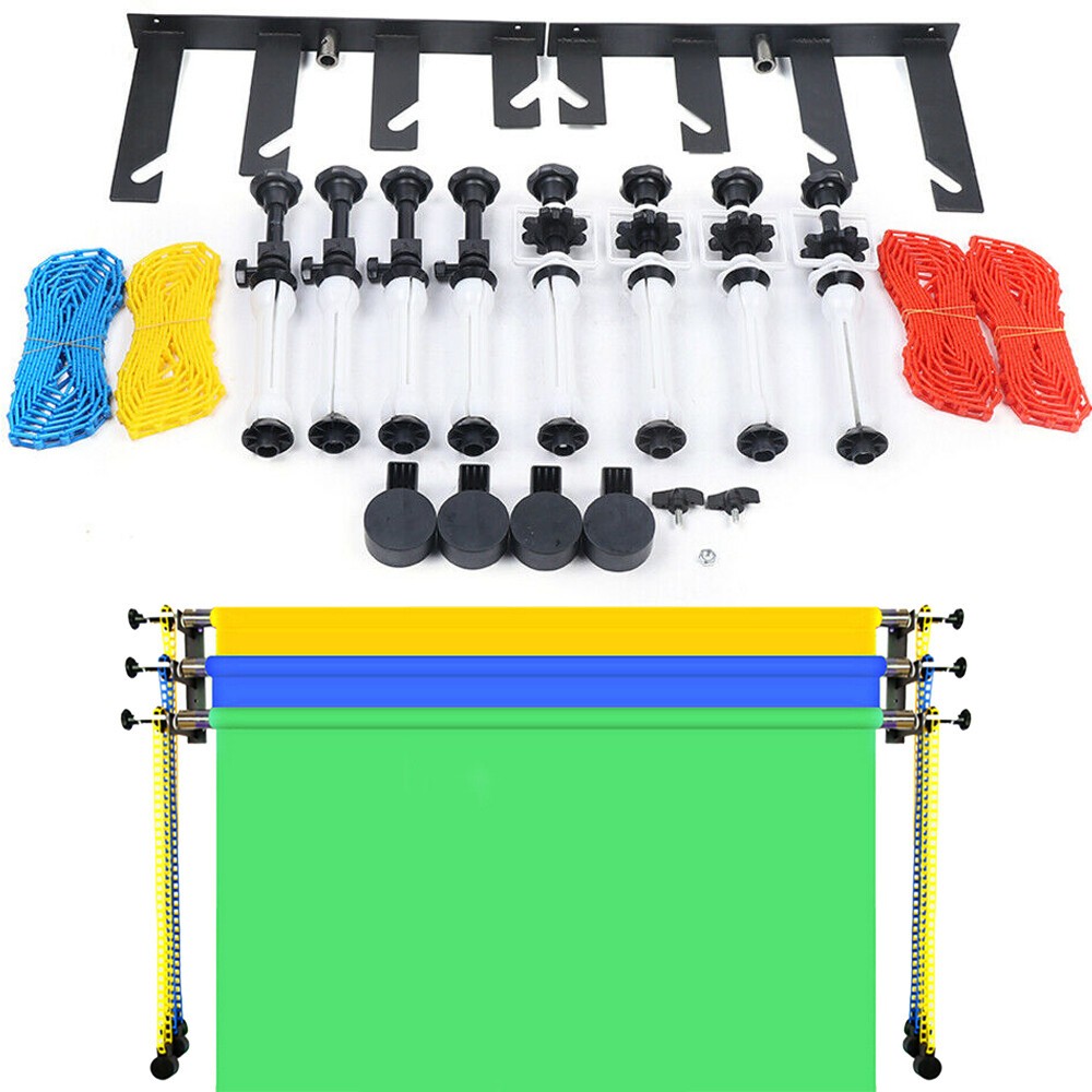Backdrop Holder Wall Mount 4 Roller Photography Background Support System NEW US