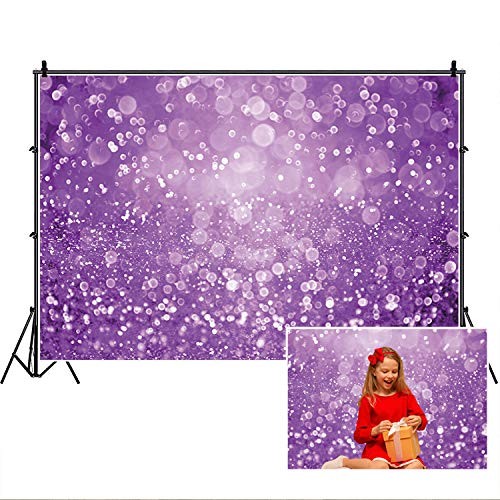 Purple Bokeh Backdrop,Yeele 10x8ft Fantasy Purple Spots Sequin Photography Ba…