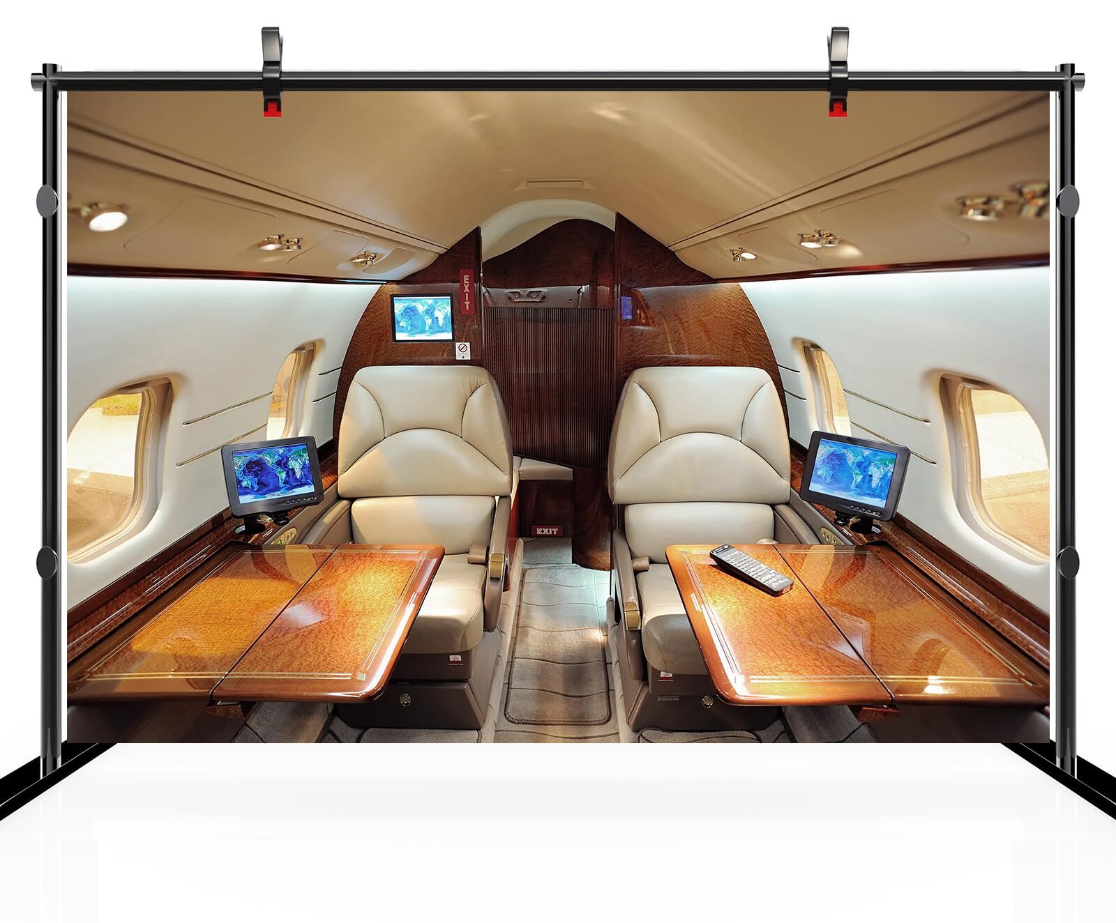 7ftx5ft Airplane Backdrop Airplane First-Class Cabin Interior Seats Photo Bac…